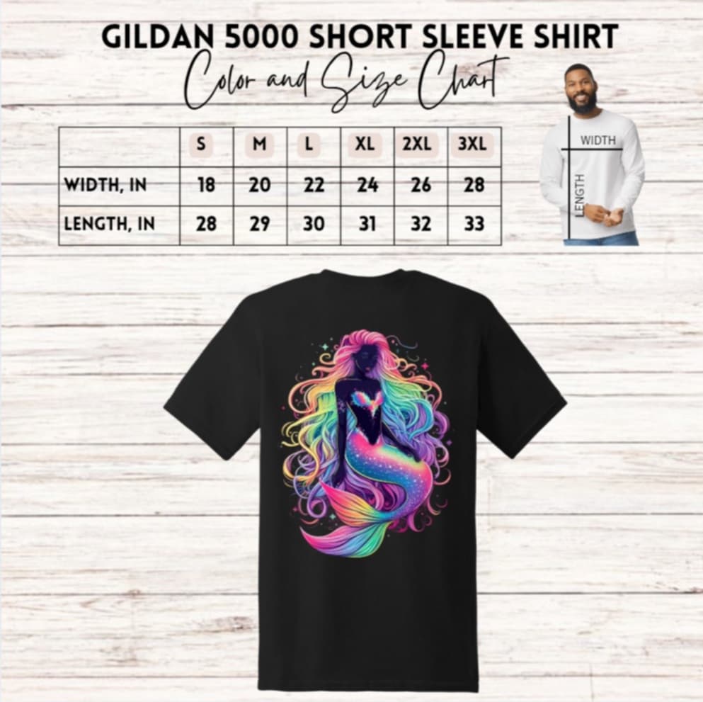 VV MERMAID TEE (BLACKLIGHT REACTIVE)