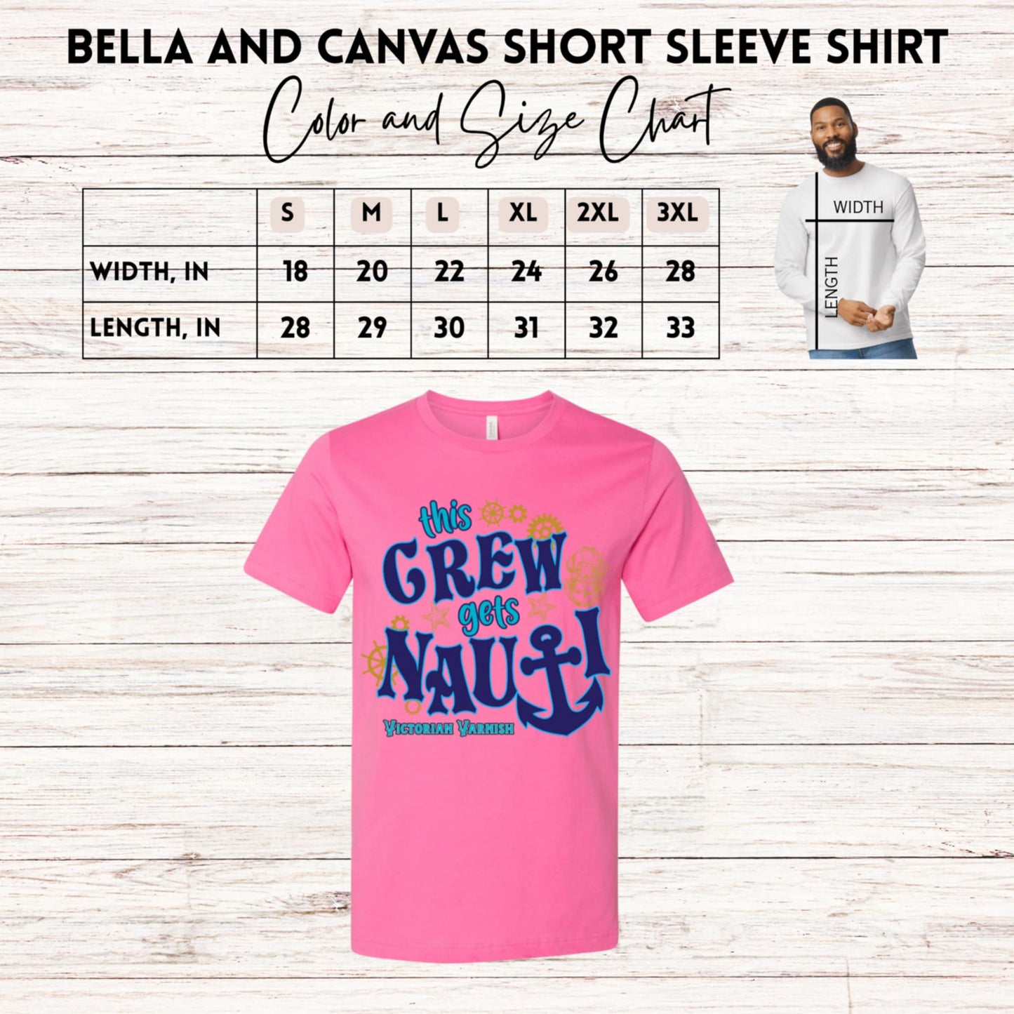 VV THIS CREW GETS NAUTI JERSEY TEE