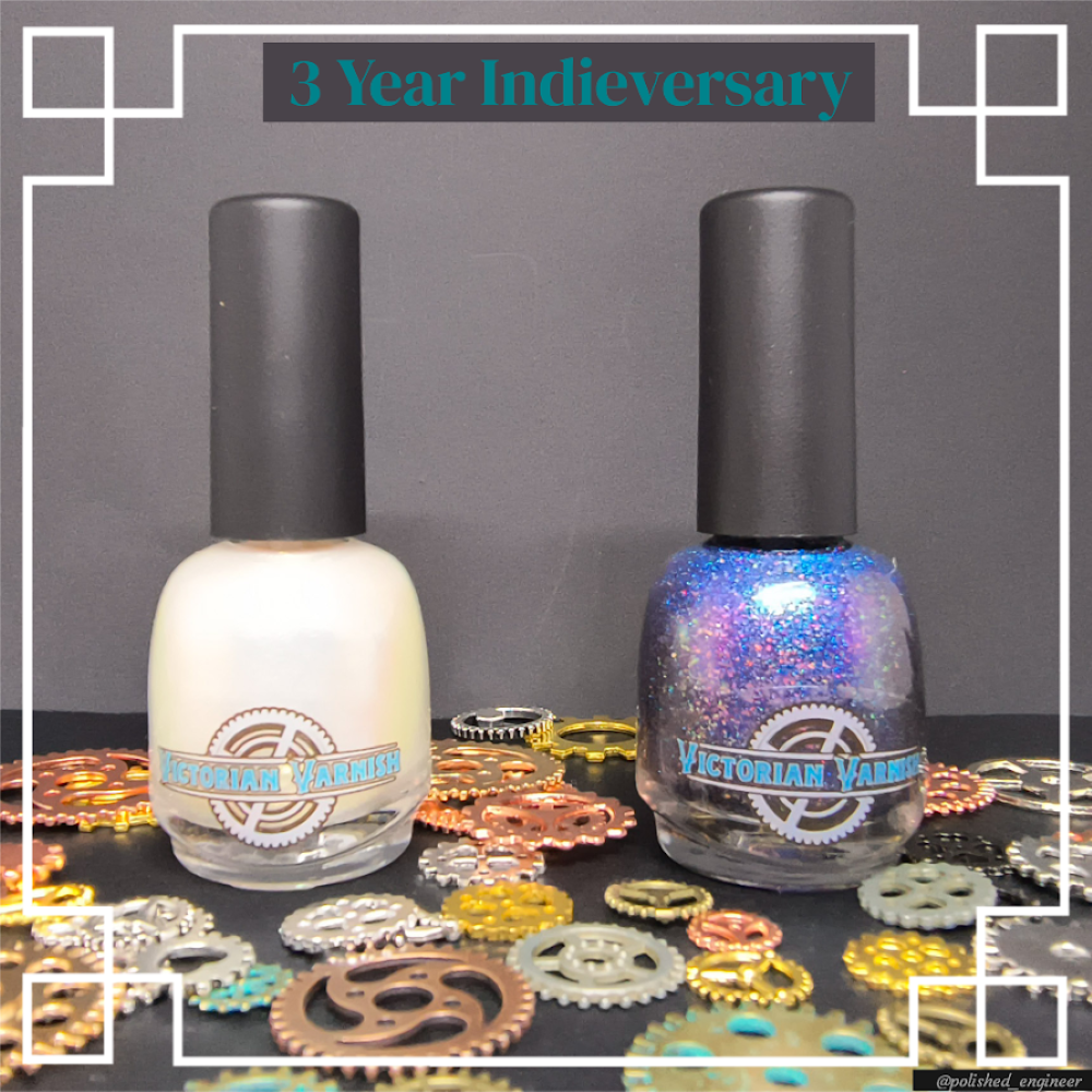 3 YEAR INDIEVERSARY TRIO (2 POLISHES & 2 NAIL DECALS)