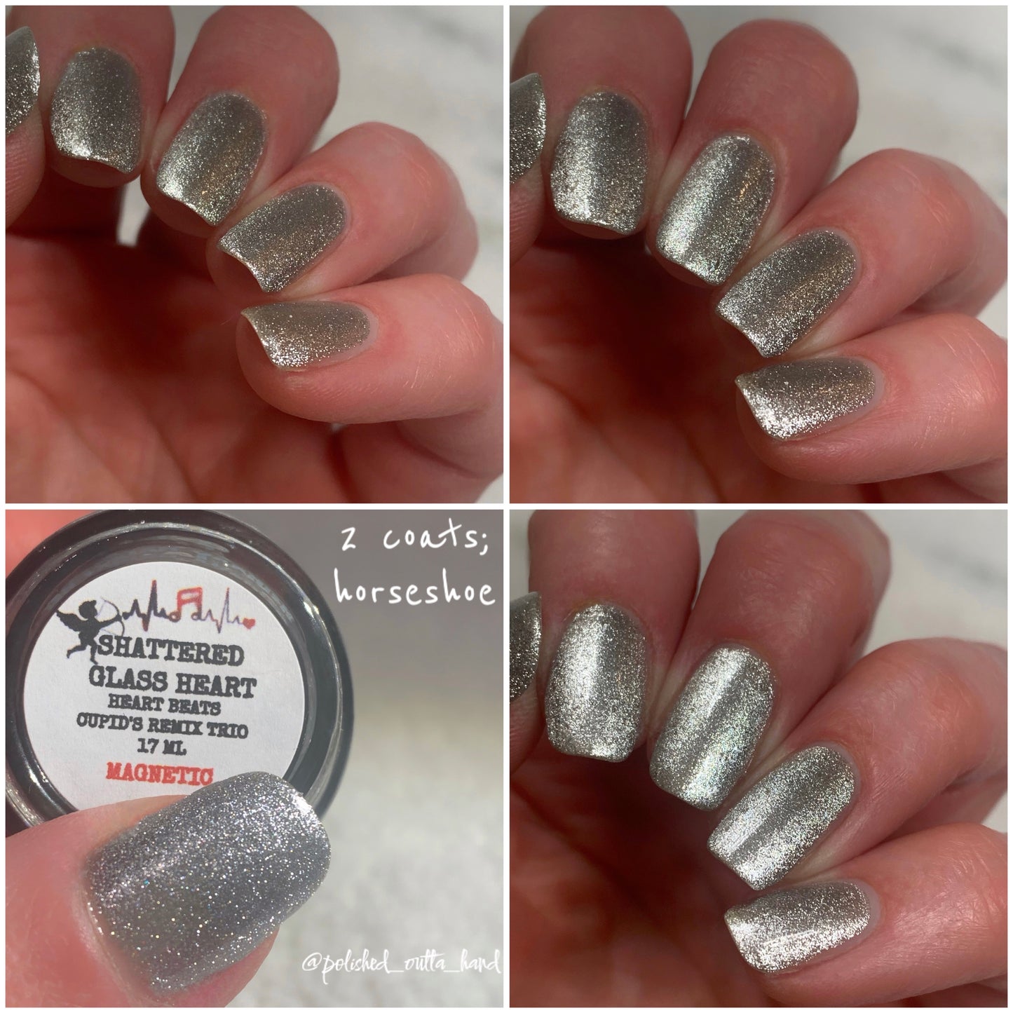 SHATTERED GLASS HEART (MAGNETIC TOPPER)