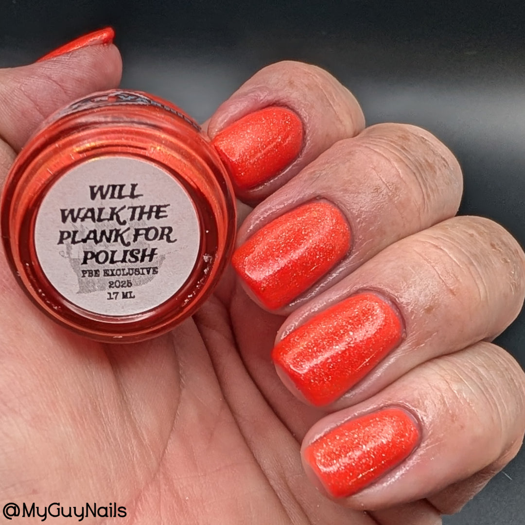 WILL WALK THE PLANK FOR POLISH (REFLECTIVE)