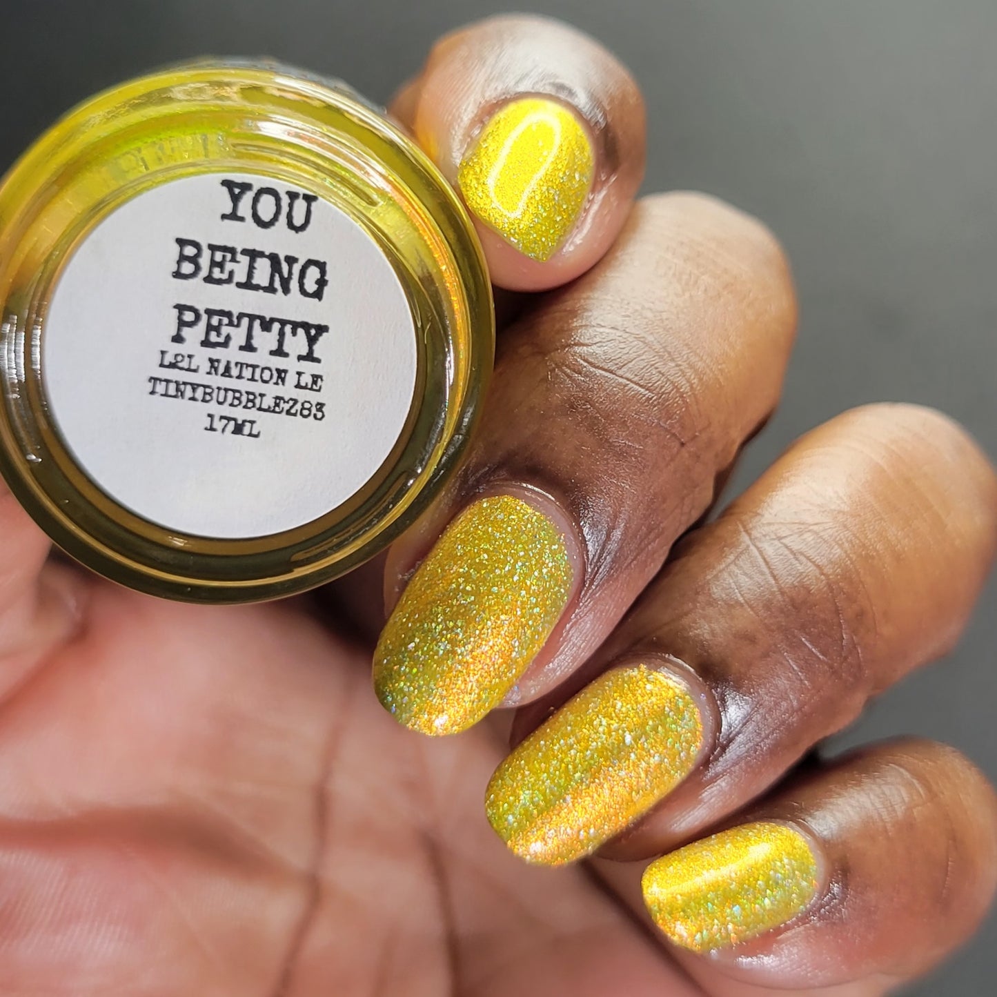 YOU BEING PETTY