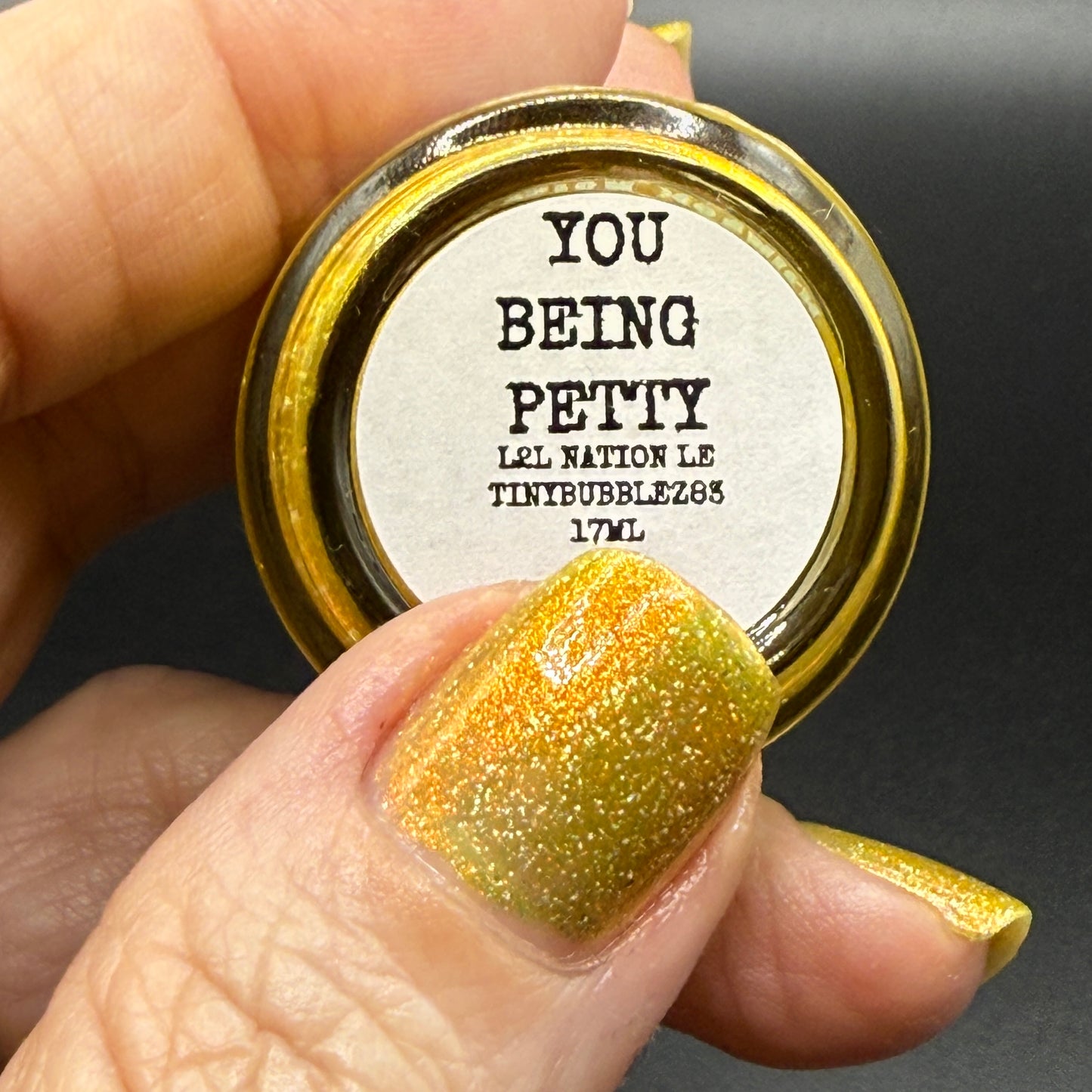 YOU BEING PETTY