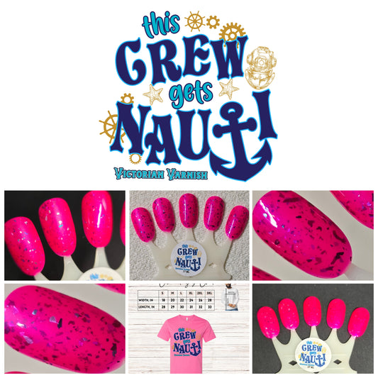 VV THIS CREW GETS NAUTI JERSEY TEE