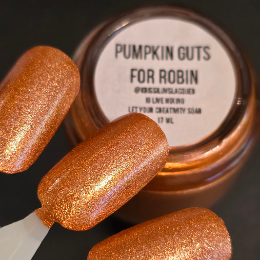 PUMKIN GUTS FOR ROBIN