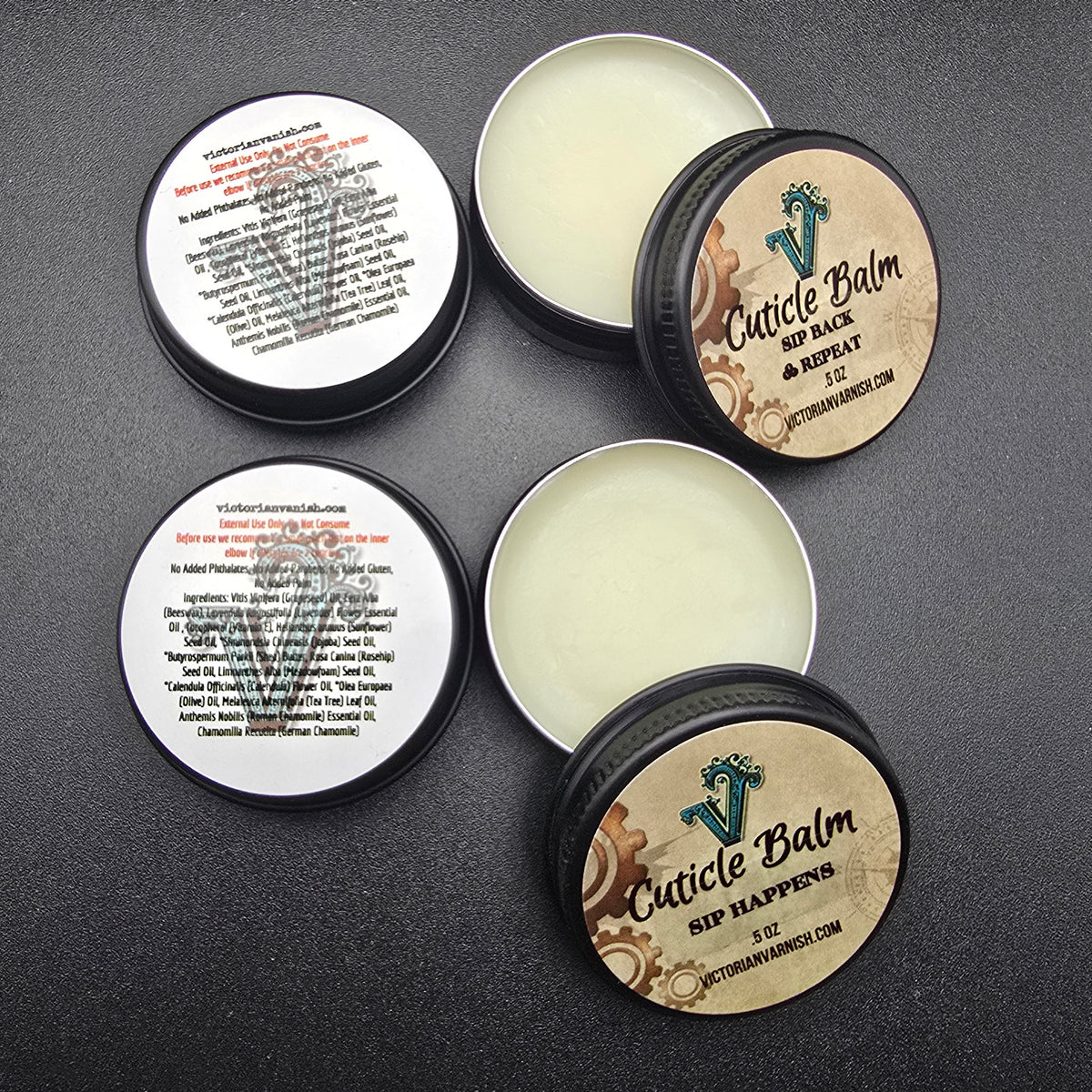 CUTICLE BALM .5 OZ TINS