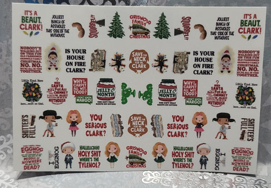 Christmas Vacation Waterslide Decals
