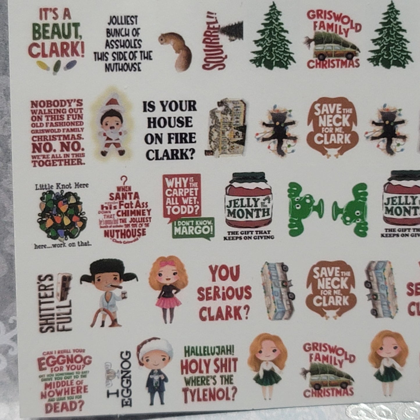 Christmas Vacation Waterslide Decals