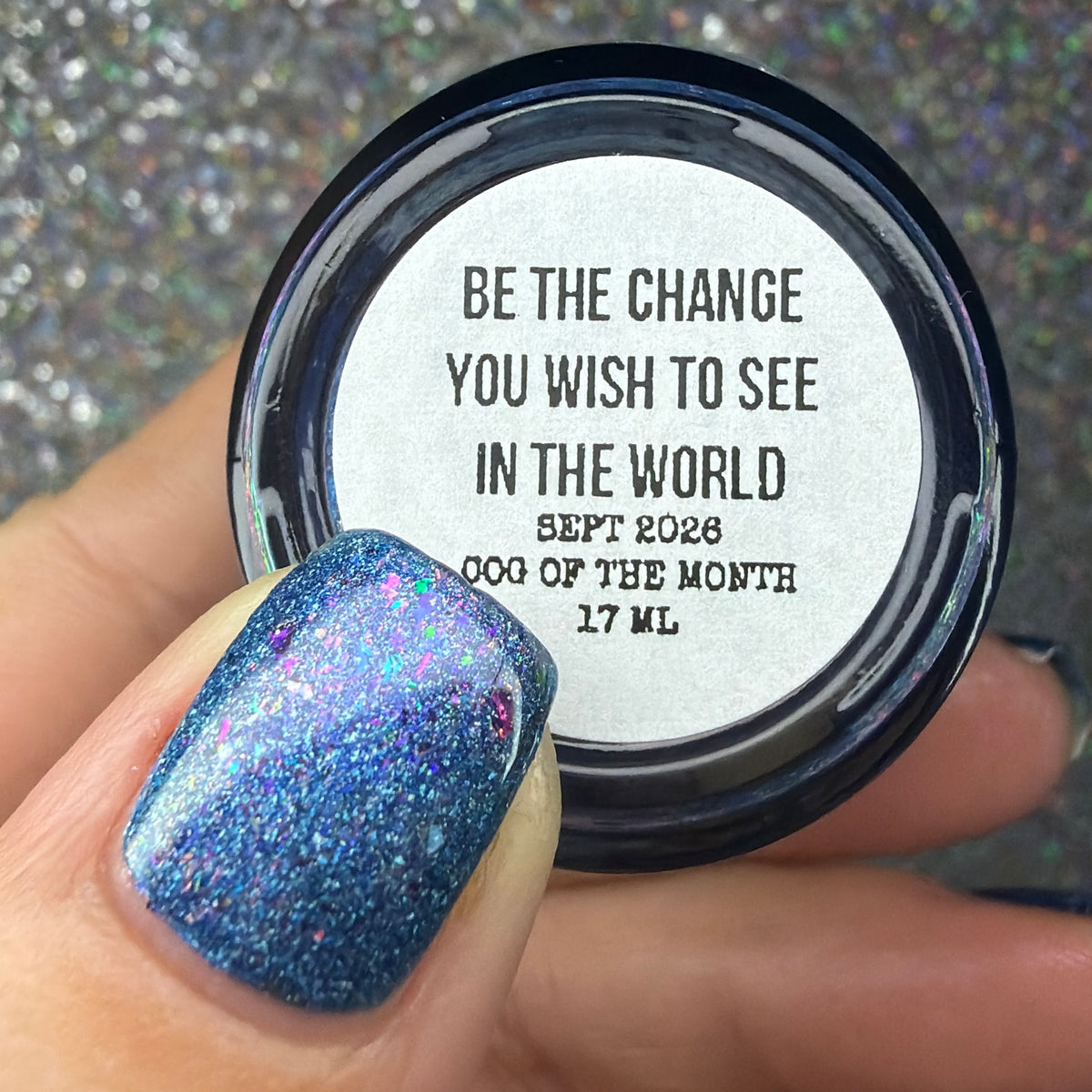 BE THE CHANGE YOU WISH TO SEE IN THE WORLD