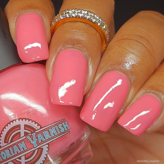  bright pink perfect for summer manis inspired by the rhodochrosite gemstone.