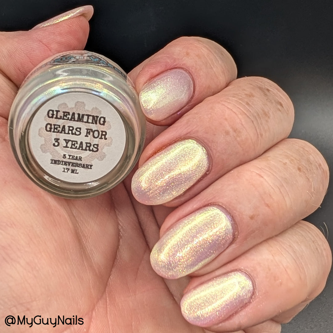 GLEAMING GEARS FOR 3 YEARS