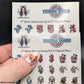 NAIL DECALS ONLY -  COLLAB WITH ENCHANTED GOTH NAIL DECALS 3 YEAR INDIEVERSARY