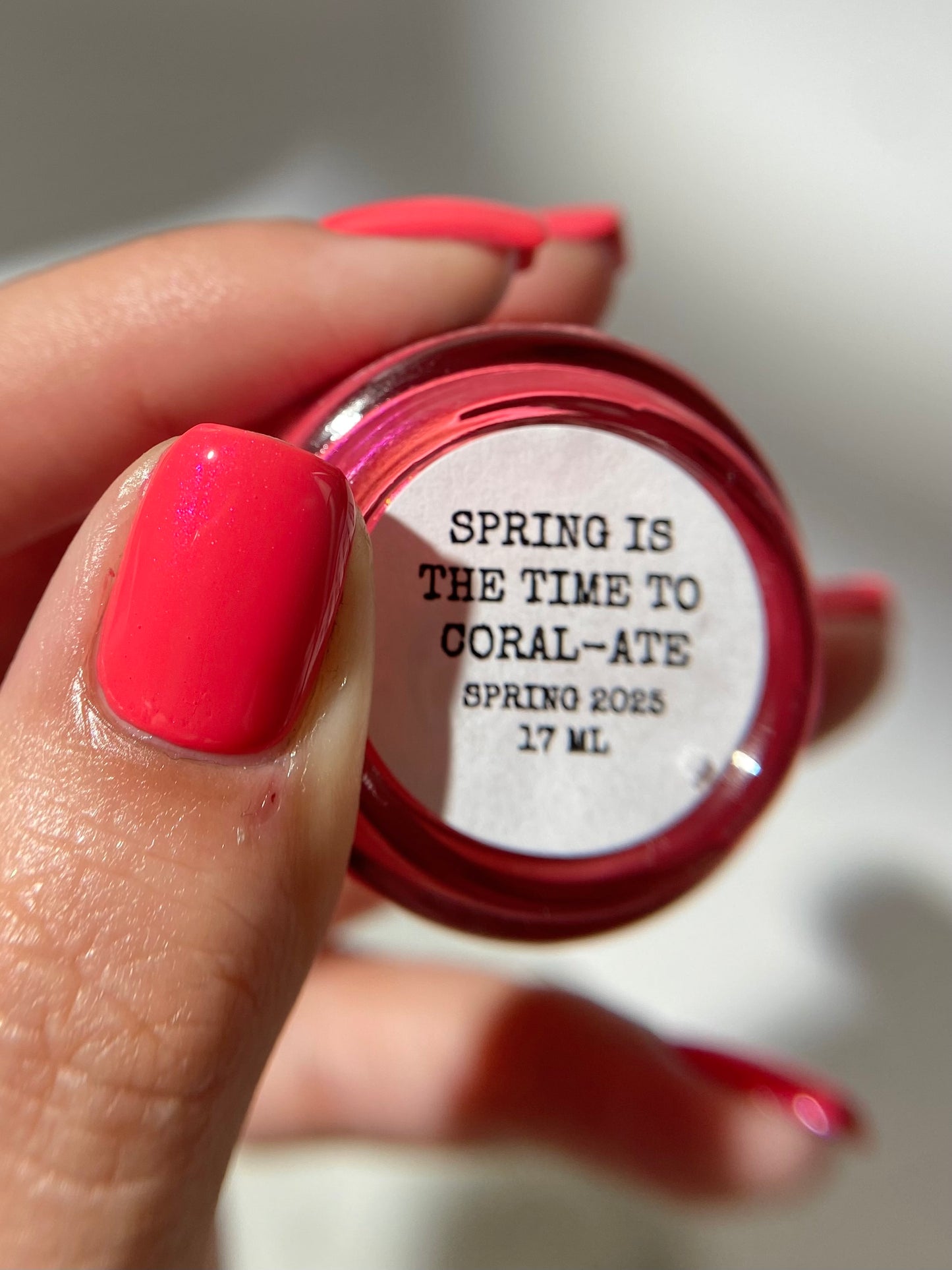 SPRING IS THE TIME TO CORAL-ATE