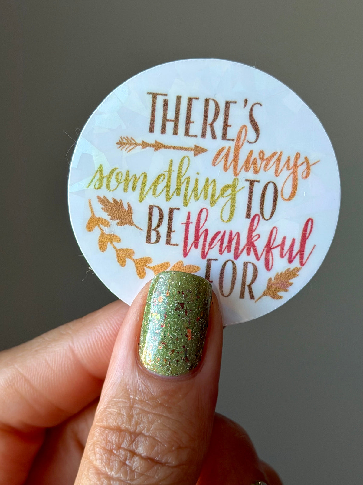 THERE'S ALWAYS SOMETHING TO BE THANKFUL FOR - NOV COTM