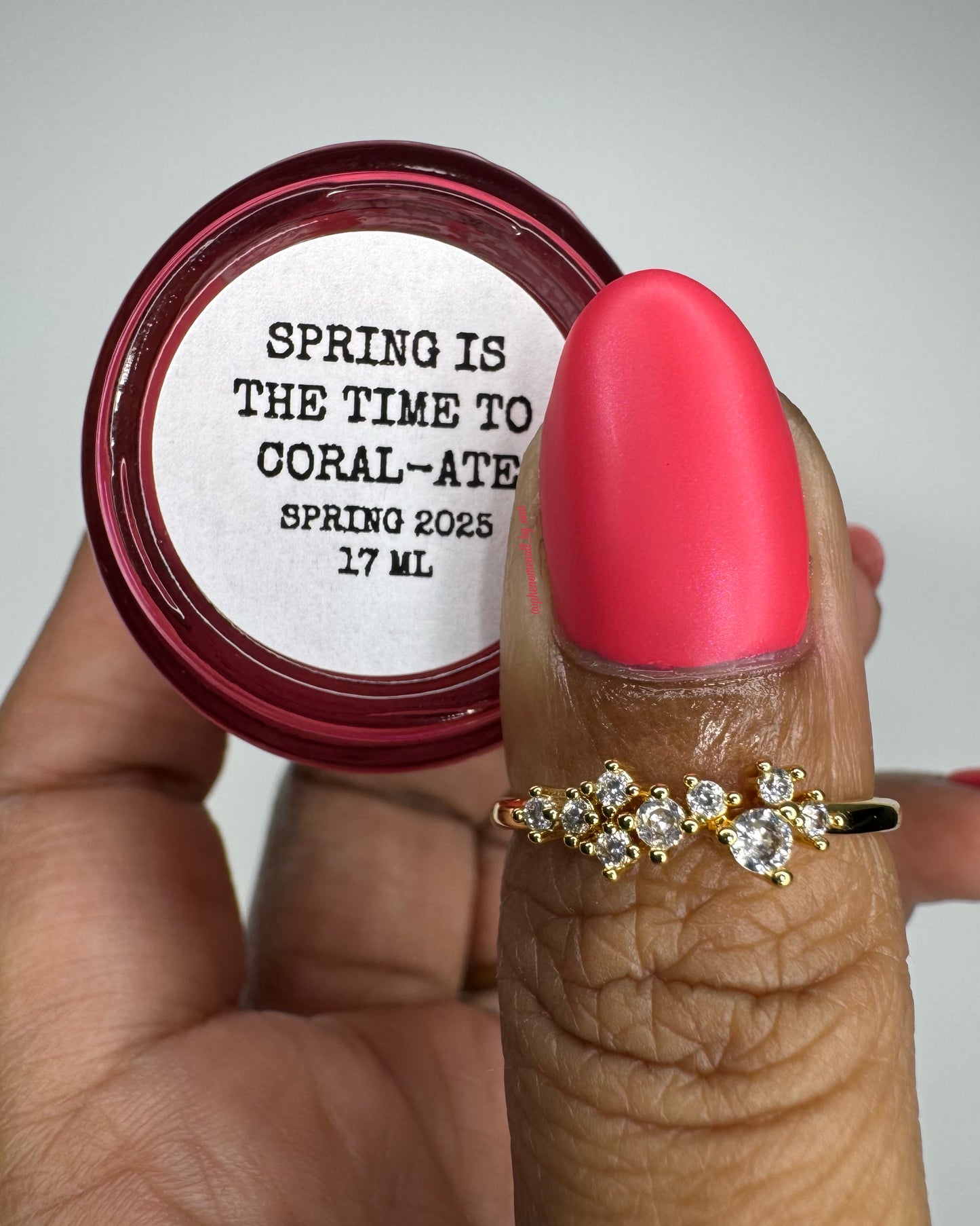 SPRING IS THE TIME TO CORAL-ATE